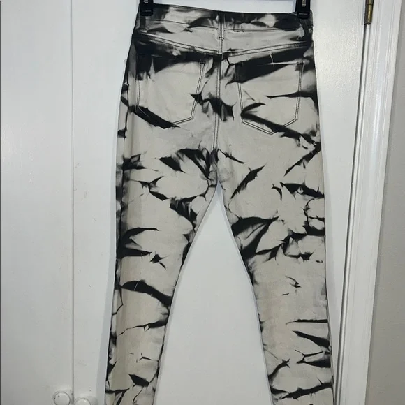 NWT ROCKS&INDIGO Black and White Tie-Dye Jeans - Picture 3 of 4